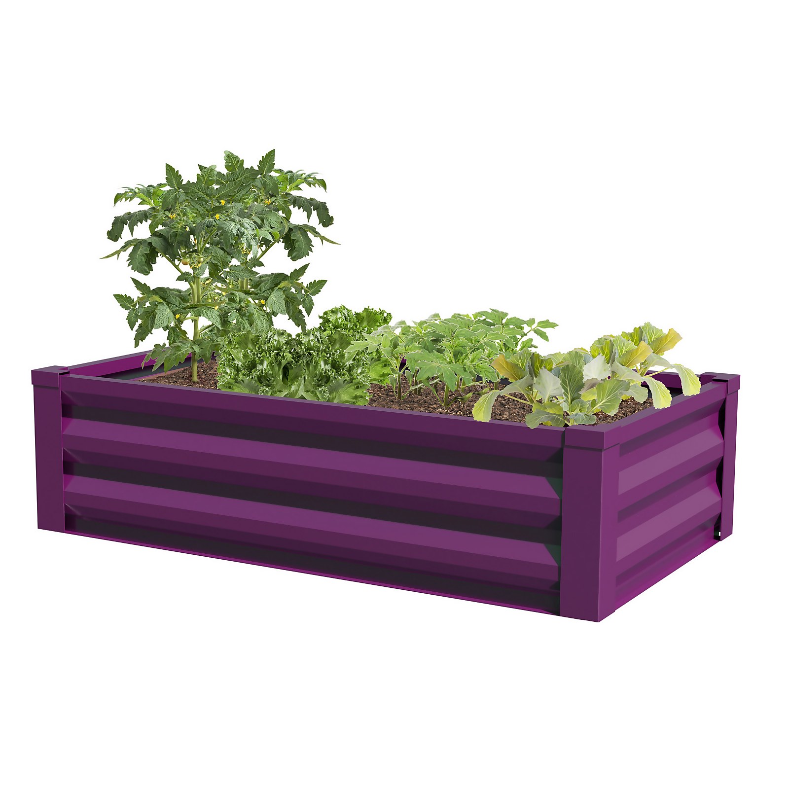 Panacea Steel Rasied Garden Planter - Purple Price Comparisons | Compare The Build