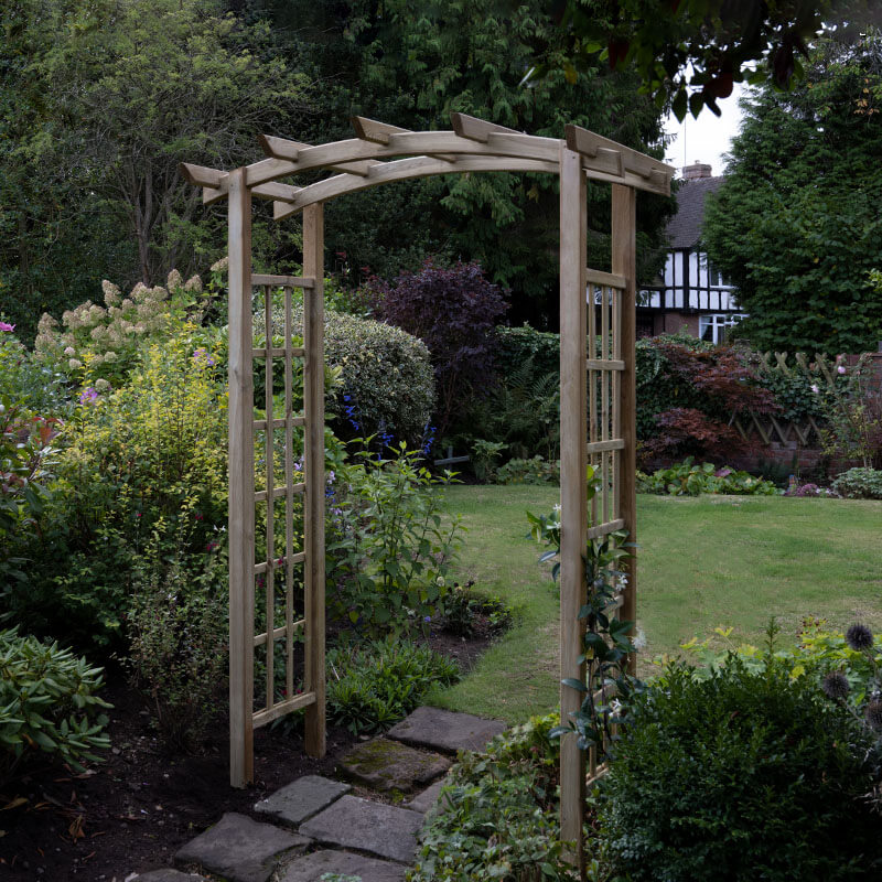 Forest Classic Dome Top Wooden Garden Pergola Arch 4'5 x 2'4 | Compare The Build