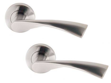 Satin Chrome ROTA Budget Lever Set  52mm x 8mm Price Comparisons | Compare The Build