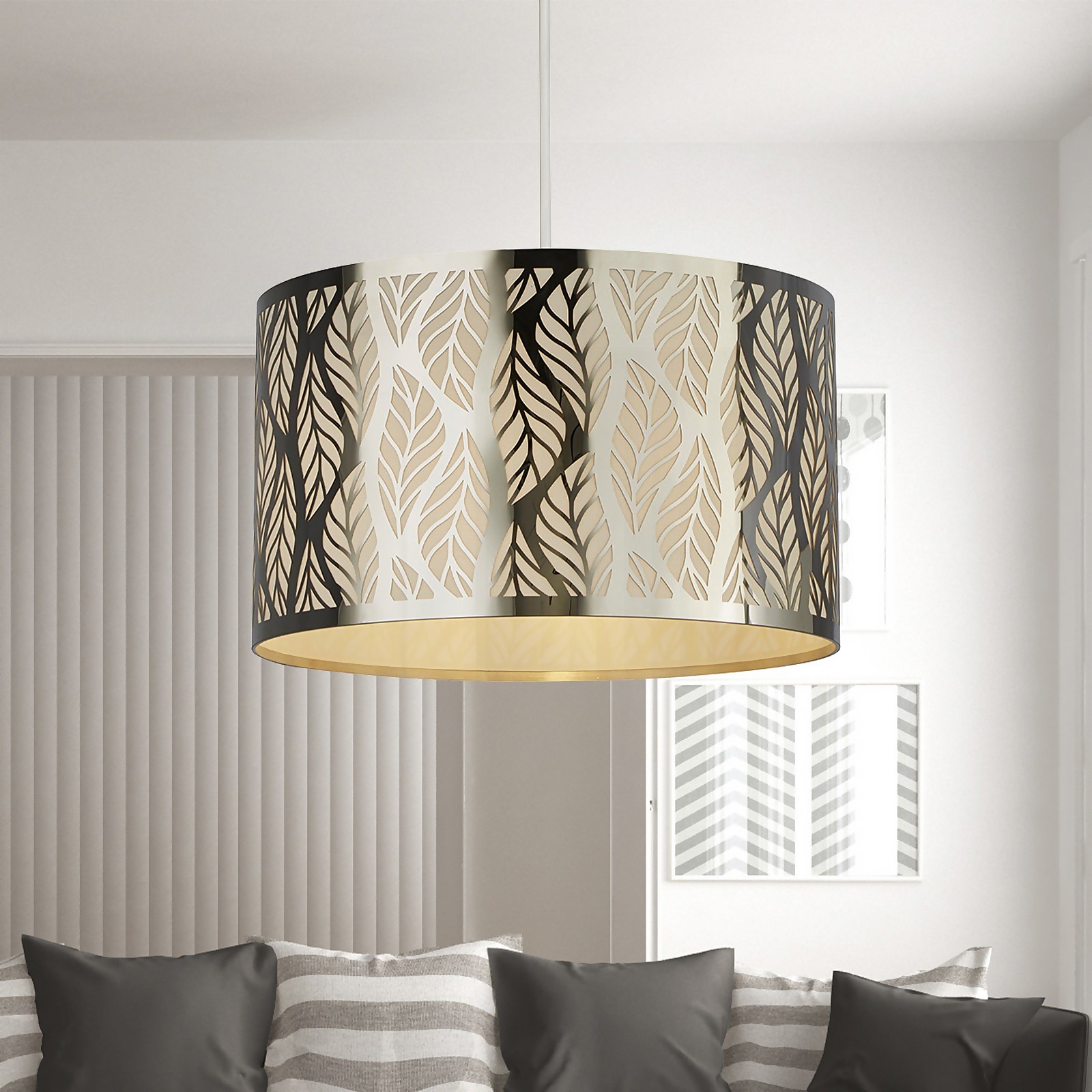 Serena Easy Fit Lamp Shade - Chrome Price Comparisons | Compare The Build