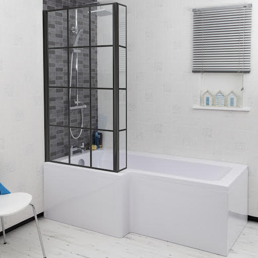 Ceramica L Shaped Shower Bath, Screen & Panel 1500mm LeftHand Price Comparisons | Compare The Build