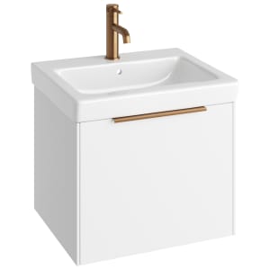 Abacus Concept Matt White S3 Vanity Unit & Basin - 550mm Price Comparisons | Compare The Build