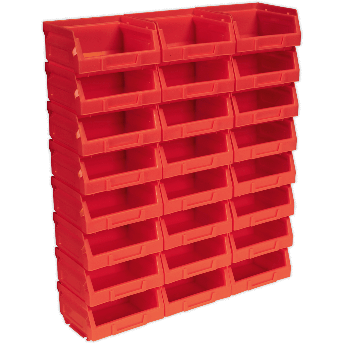 Sealey Plastic Storage Bin 103 x 85 x 53mm RED Pack of 24 Price Comparisons | Compare The Build