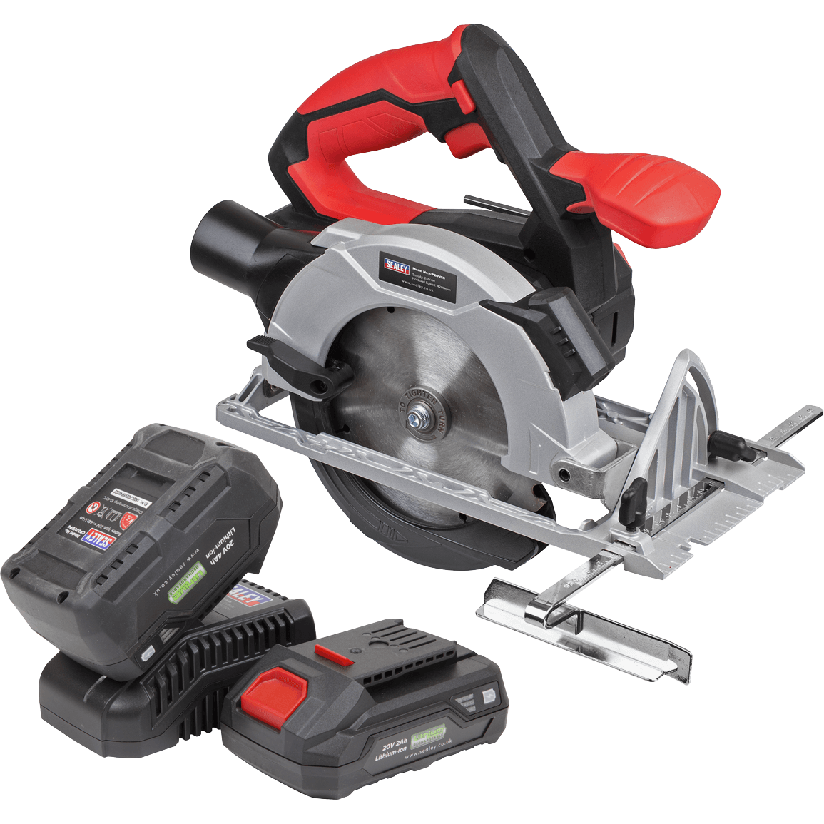Sealey CP20VCS 20v Cordless Circular Saw 150mm 1 x 2ah & 1 x4ah Li-ion Charger Bag Price Comparisons | Compare The Build