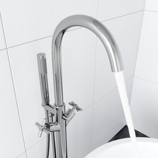 Architeckt Lattra Freestanding Bath Filler & Shower Mixer Tap Price Comparisons | Compare The Build