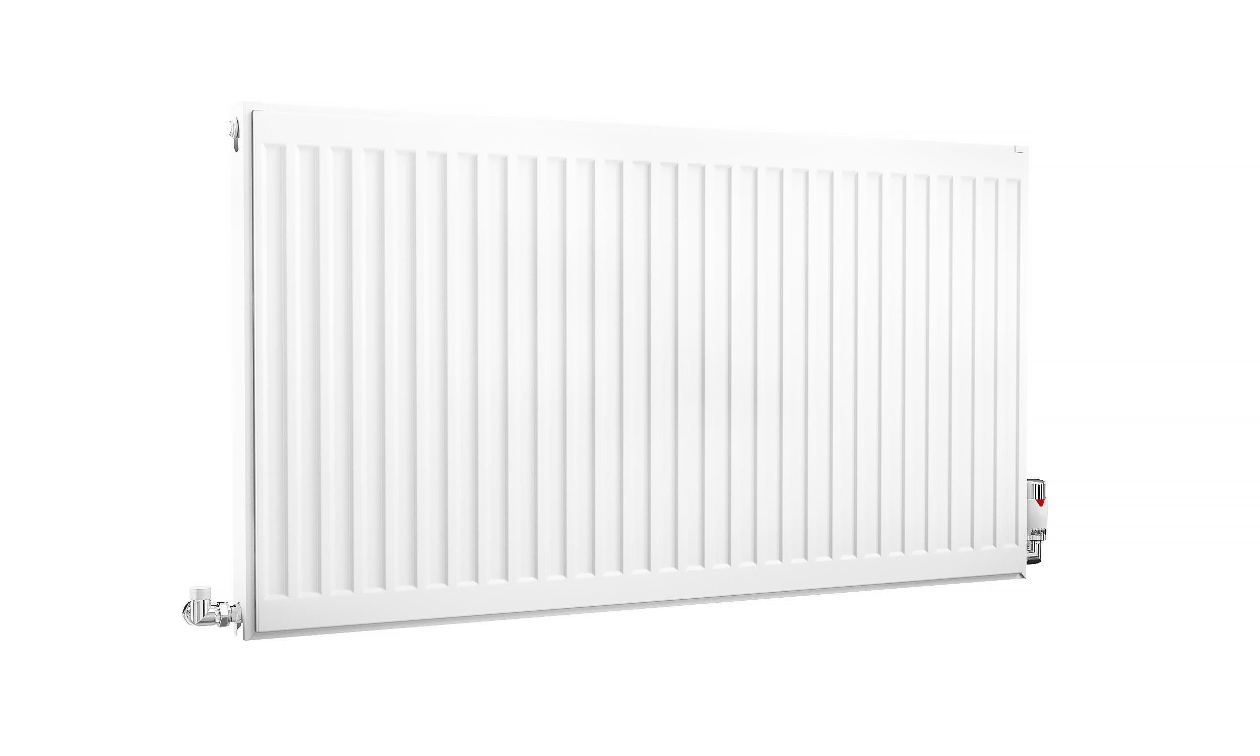 Kartell K-Rad Compact Horizontal Radiator, White, 600mm x 1100mm - Double Panel, Single Convector Price Comparisons | Compare The Build