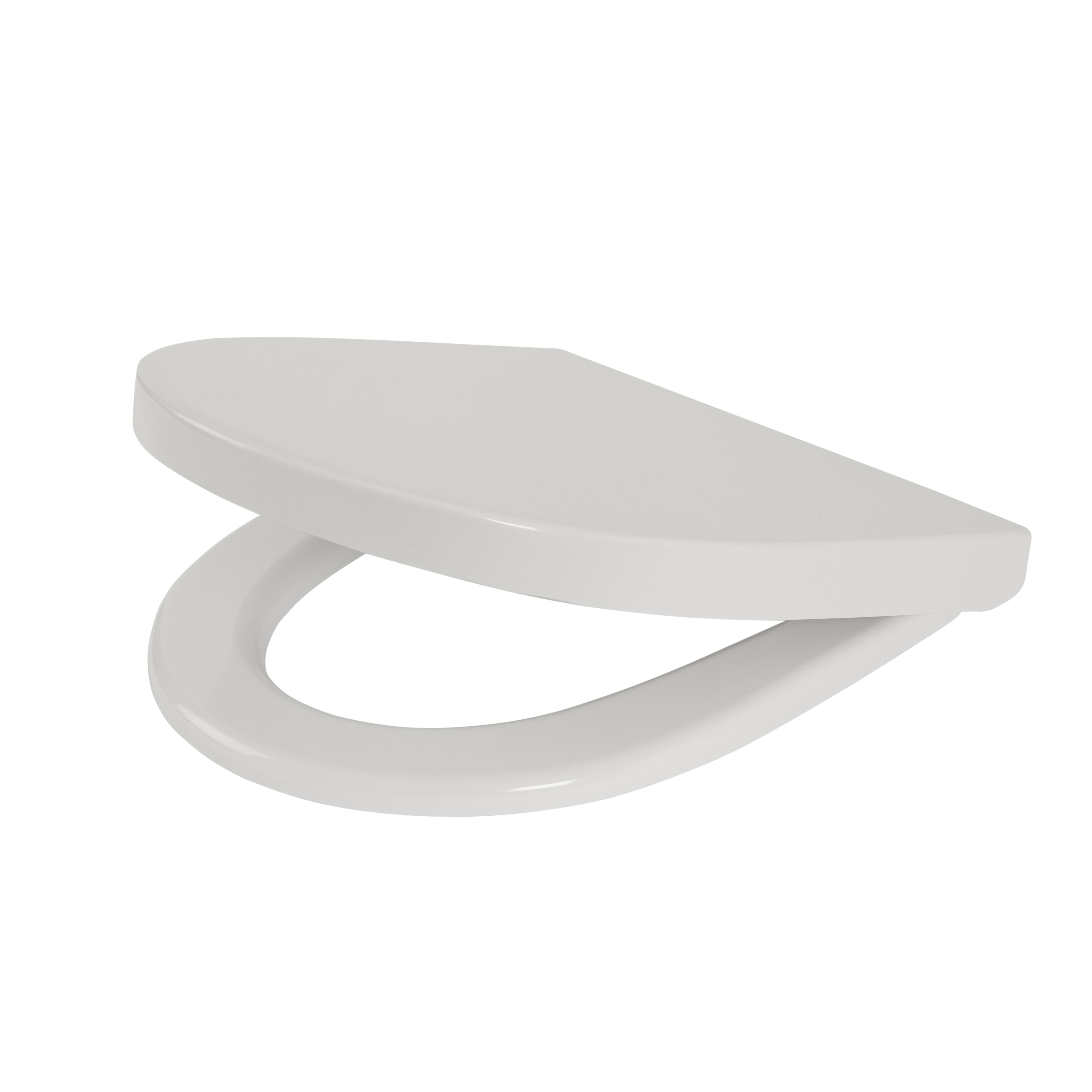 Cooke & Lewis Angelica White Top Fix Raised Soft Close Toilet Seat | Compare The Build