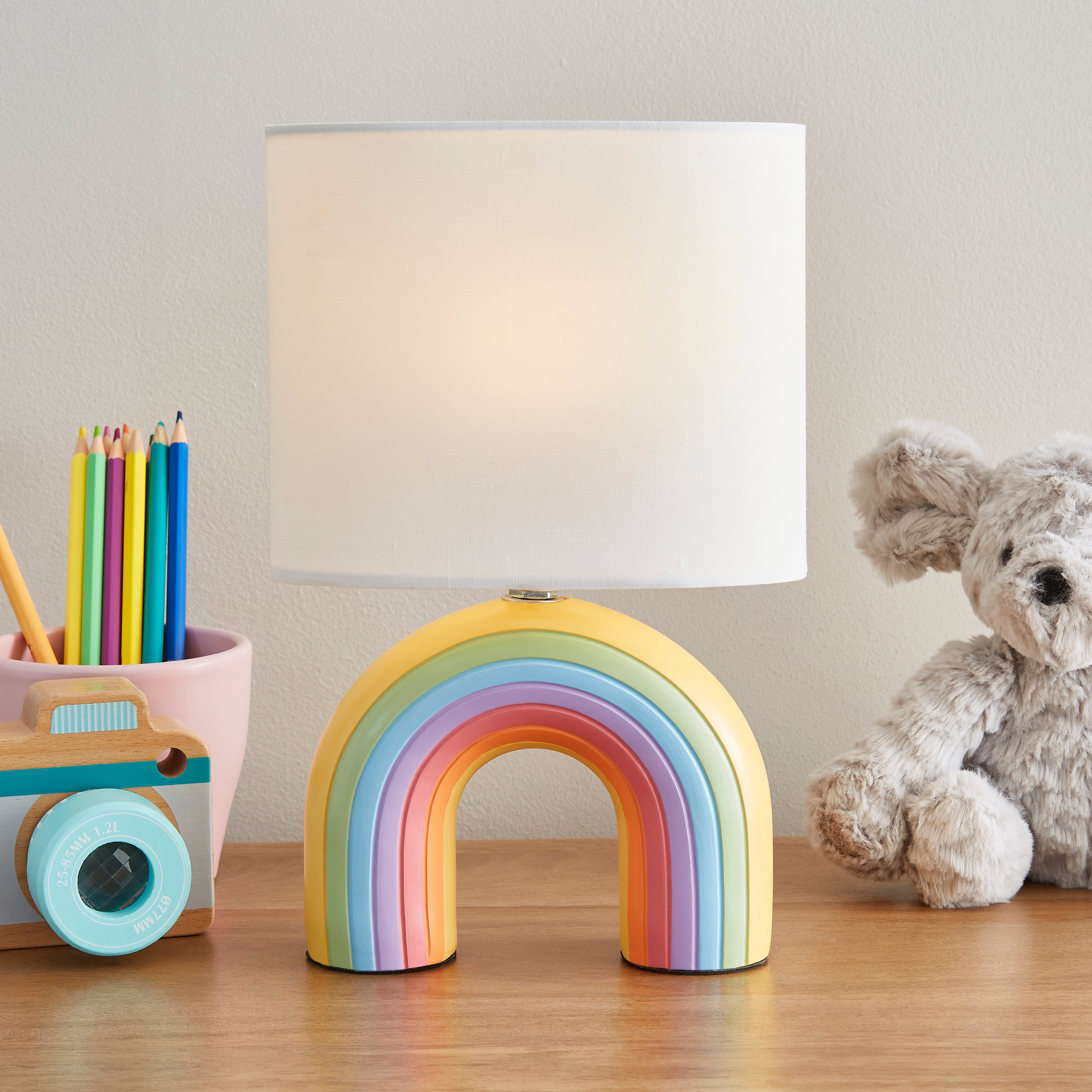 Rumey Rainbow Integrated LED Table Lamp MultiColoured | Compare The Build