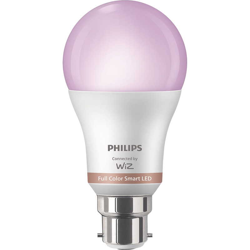 Philips WiZ LED A60 Colour Smart Light Bulb B22 60W (2 Pack) | Compare The Build