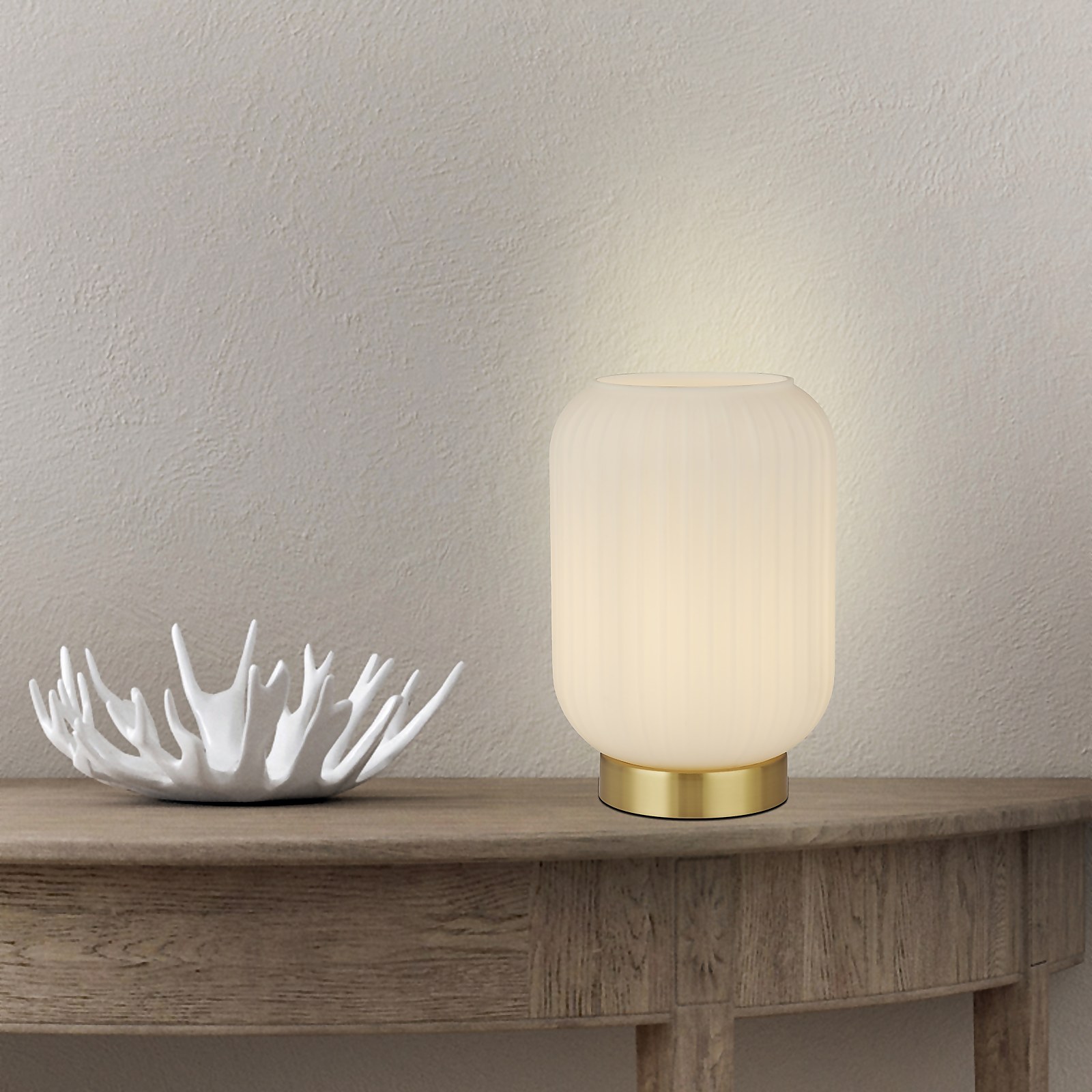 Pearl Frosted Table Lamp - White Price Comparisons | Compare The Build