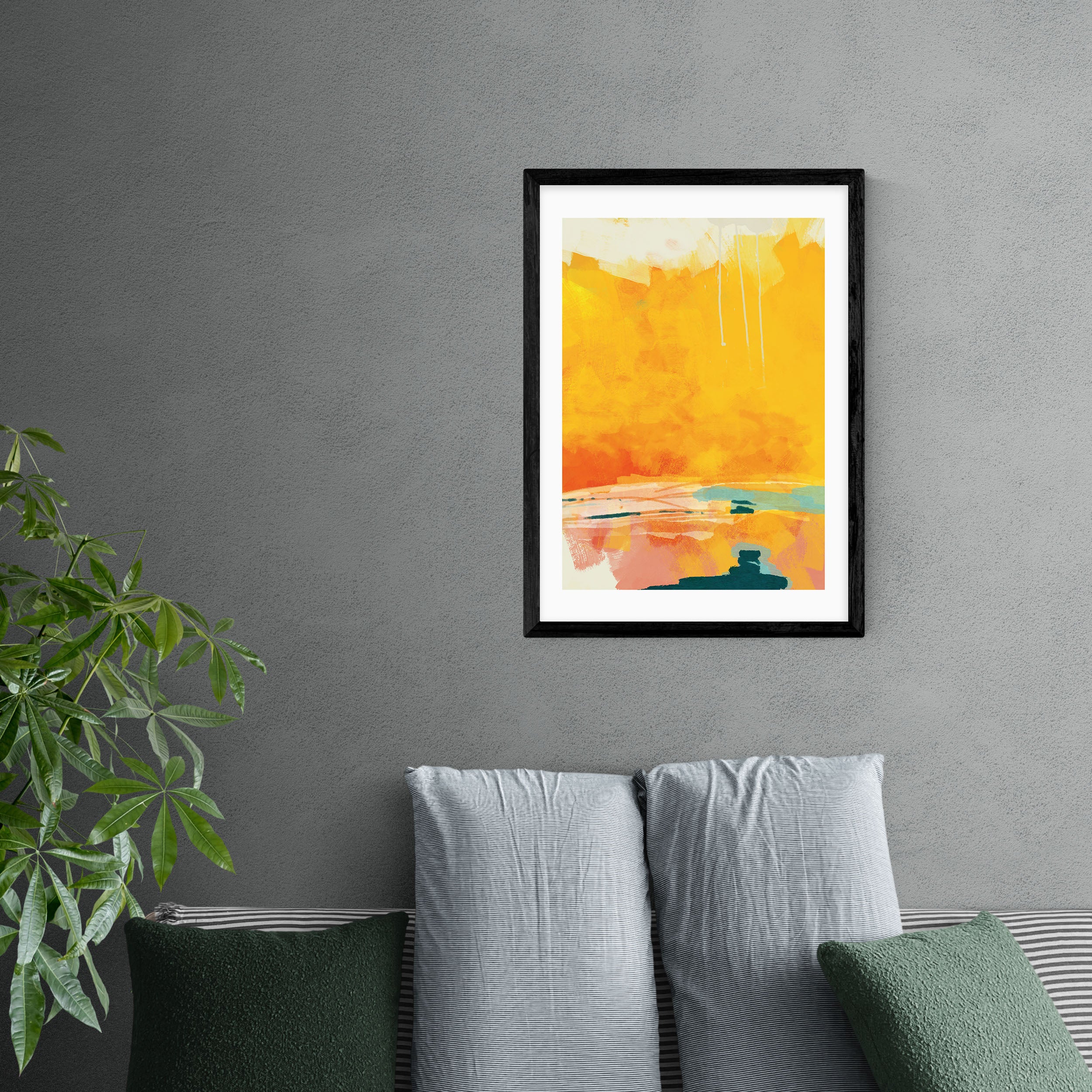 East End Prints Paysage June Print Yellow | Compare The Build