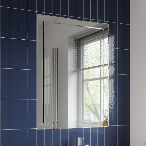 Alpine Specto Rectangular Bevelled Edge Bathroom Mirror 900 x 650mm Price Comparisons | Compare The Build