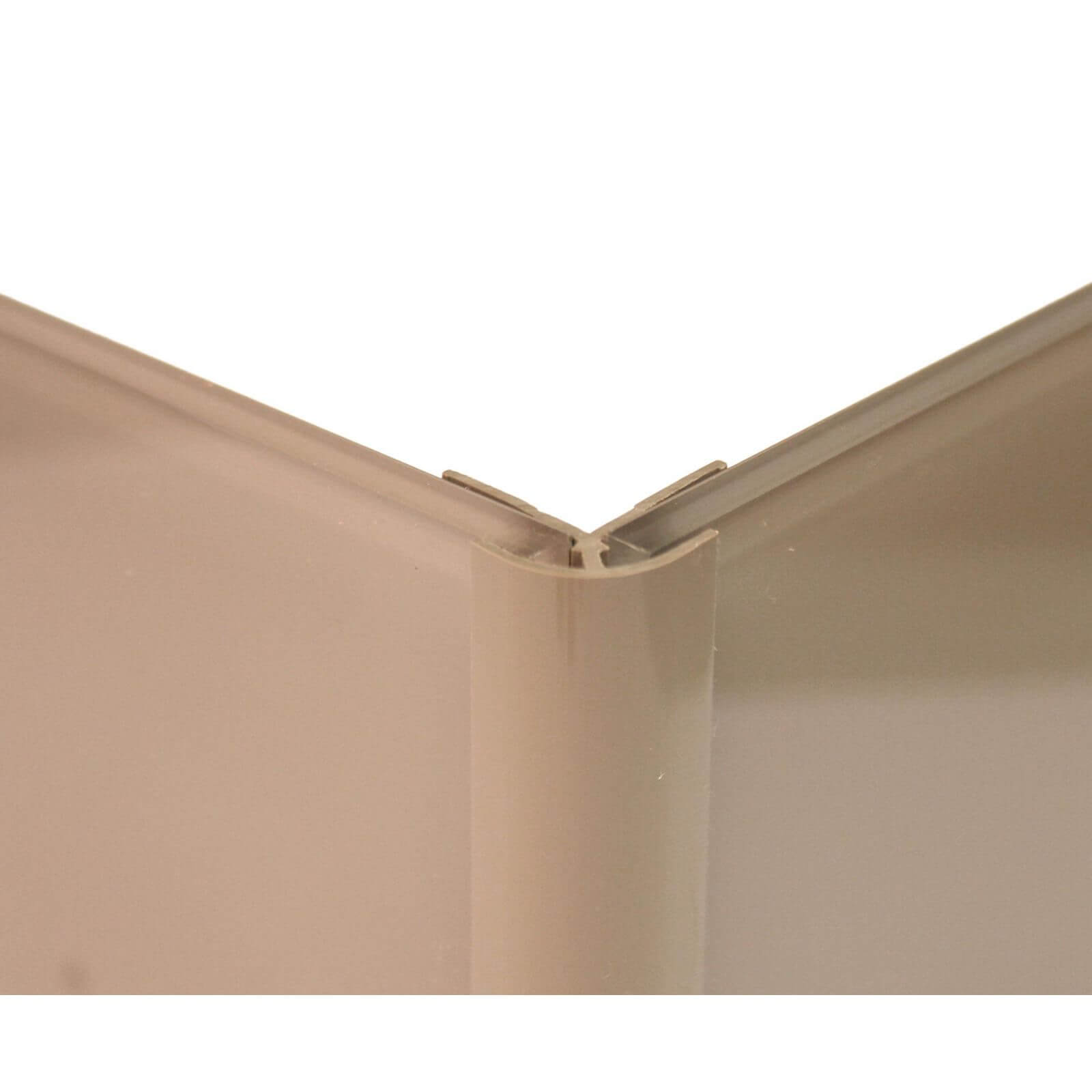 Zenolite Colour Matched PVC External Corner - Splashback Profile - 1250mm - Mocha Price Comparisons | Compare The Build