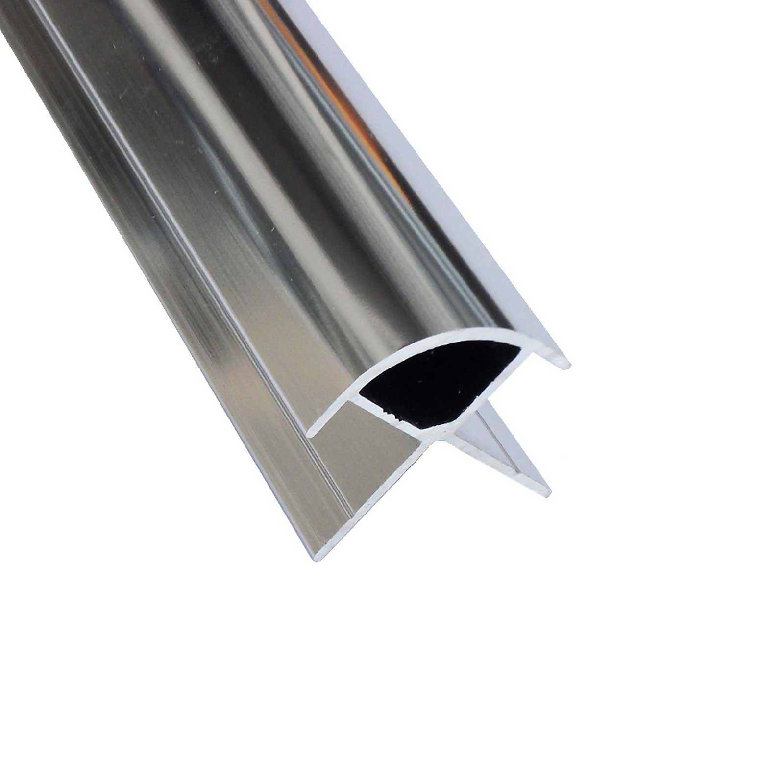 Wetwall External Corner - Polished Silver - Acrylic | Compare The Build