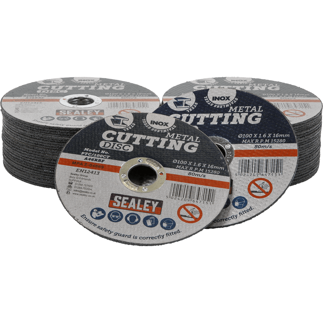 Sealey Metal Cutting Disc 100mm 1.6mm Pack of 50 Price Comparisons | Compare The Build