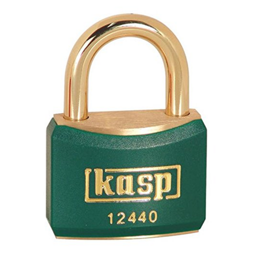 Kasp 40mm Brass Padlock with Green Plastic Coating Price Comparisons | Compare The Build