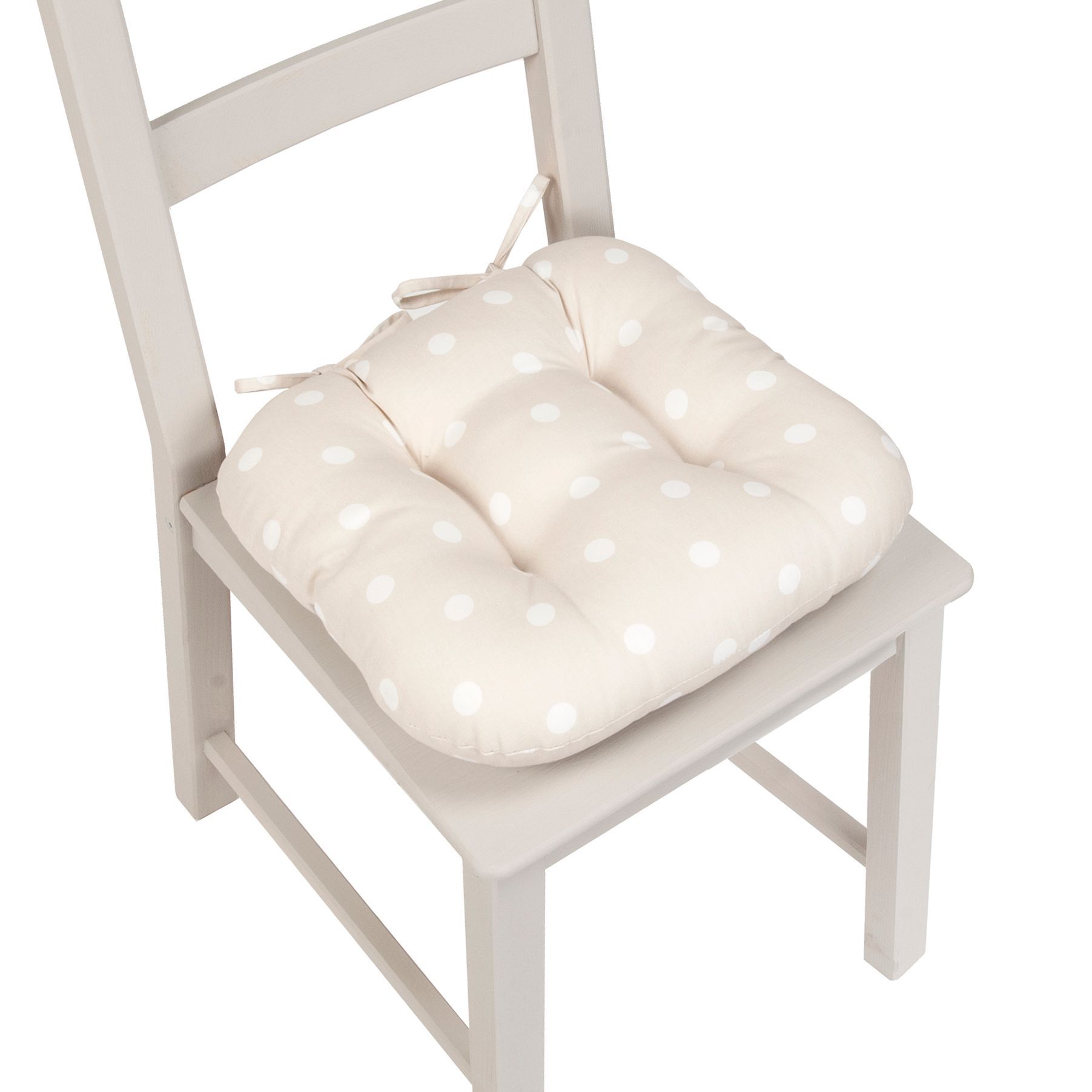 Colours Geum Ivory Spots Seat Pad | Compare The Build