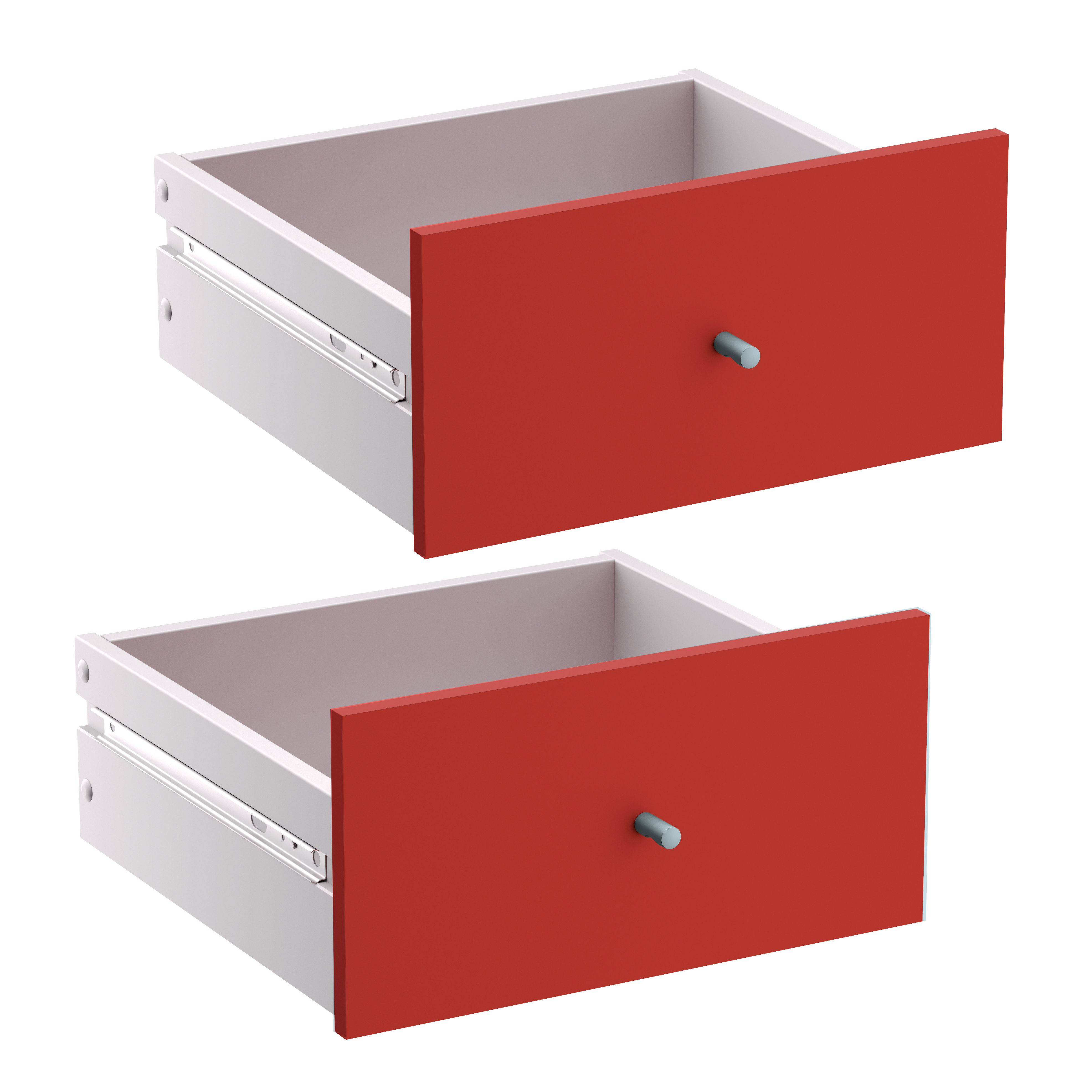 Form Konnect Red Drawer (H)322mm (W)322mm (D)310mm, Pack Of 2 Price Comparisons | Compare The Build