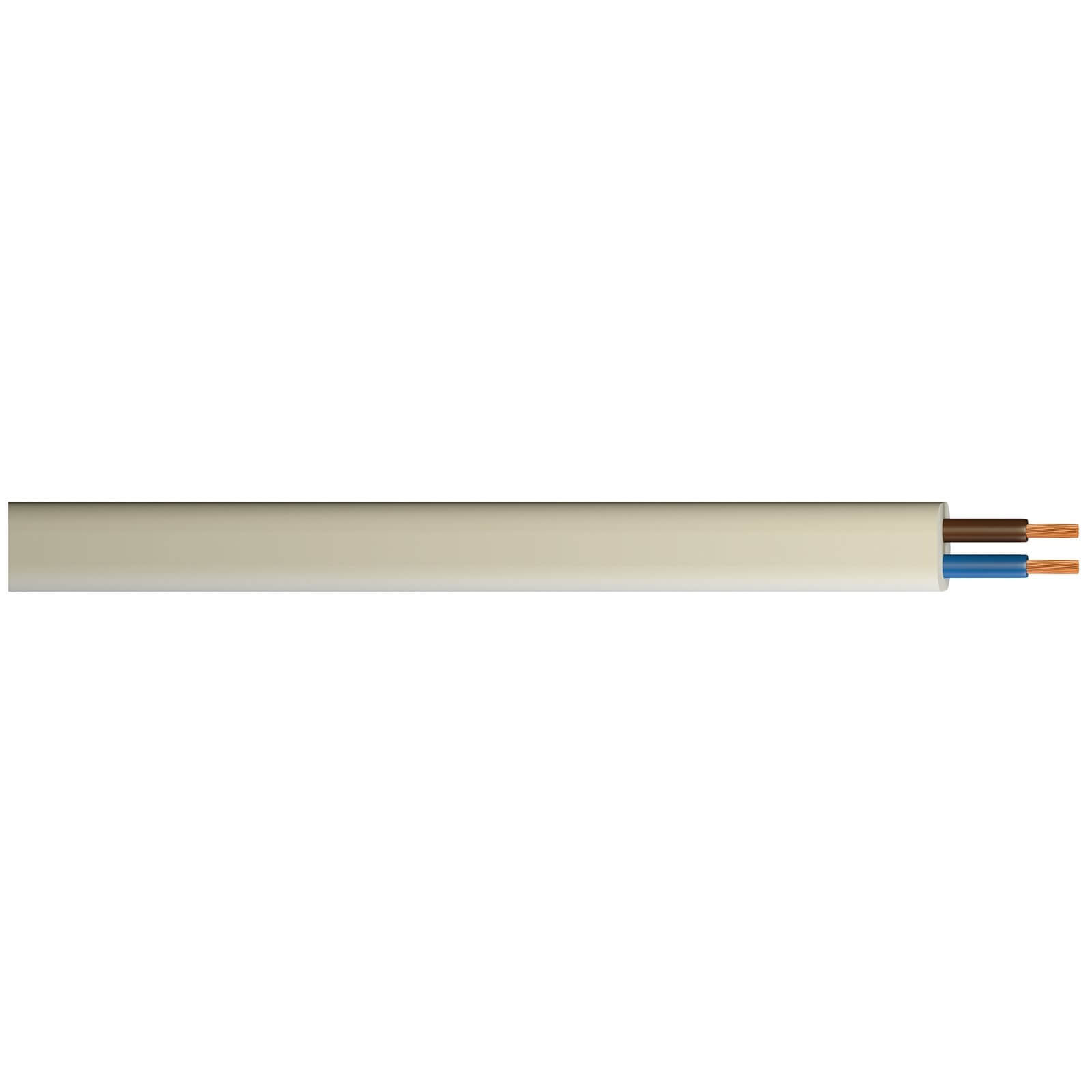 Pitacs 0.75mm 2 Core Round Flexible Cable 5m White 2182Y Price Comparisons | Compare The Build