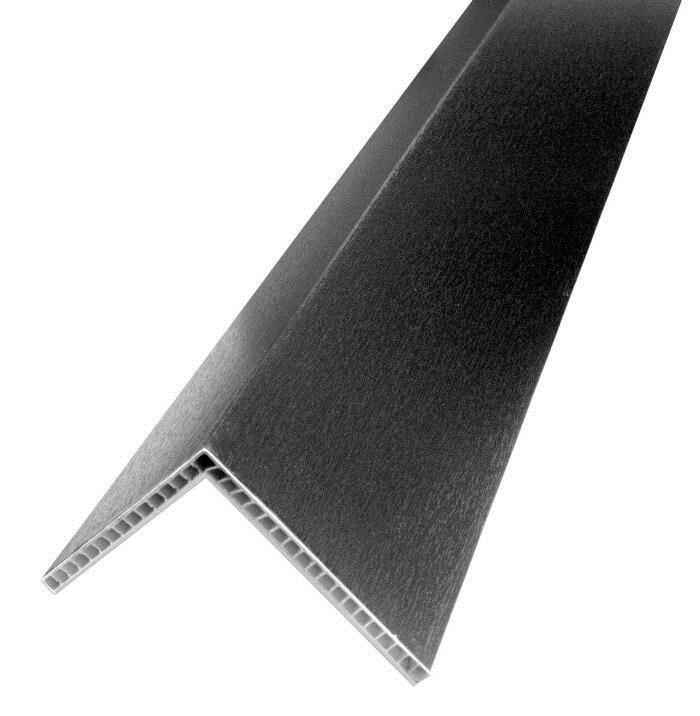 PVC Hollow Angle - 100mm x 80mm x 5mtr Black Ash Price Comparisons | Compare The Build