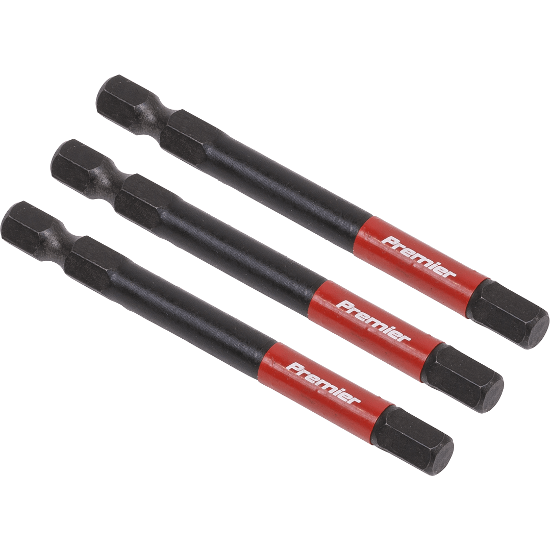 Sealey Impact Power Tool Hexagon Screwdriver Bits Hex 6mm 75mm Pack of 3 Price Comparisons | Compare The Build