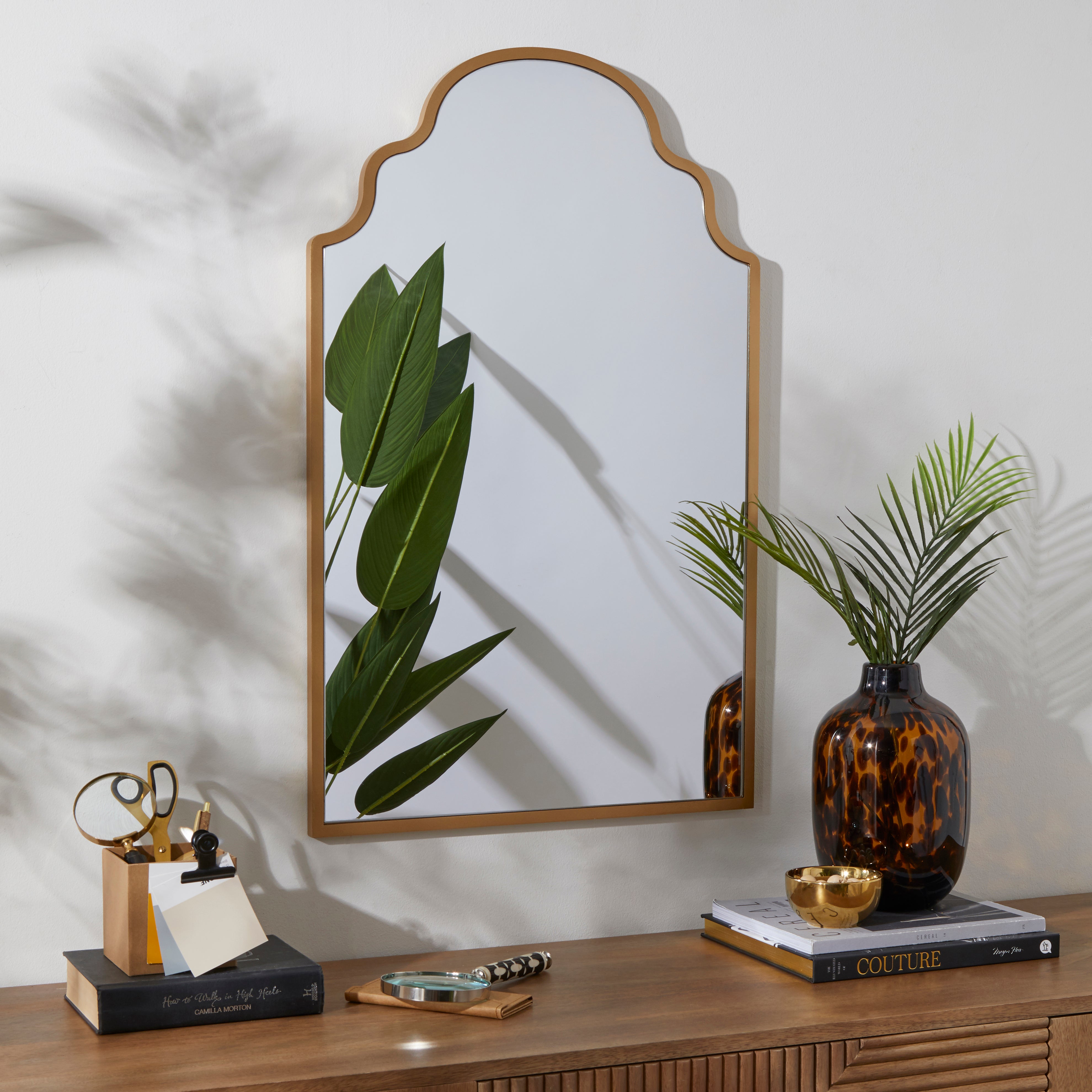 Moroccan Wall Mirror, 80x50cm Gold Effect Price Comparisons | Compare The Build