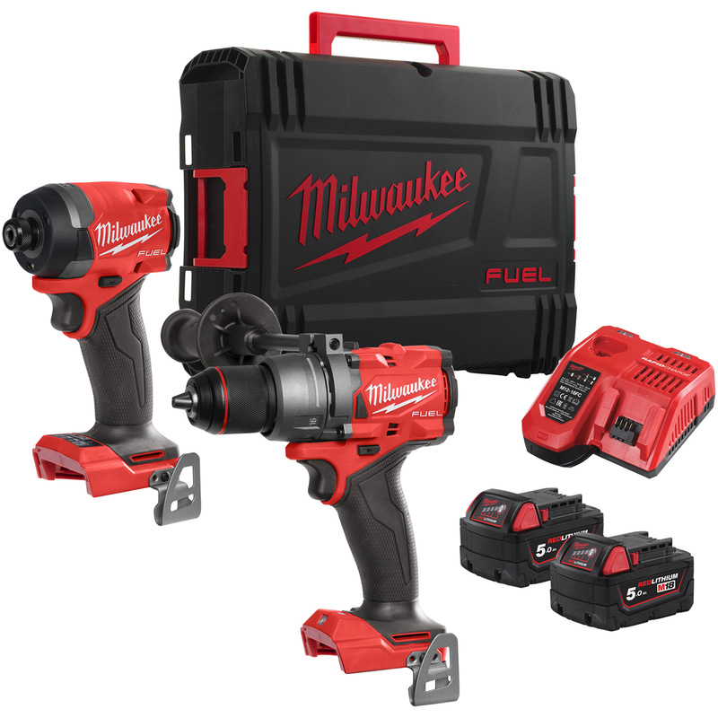 Milwaukee M18FPP2A3-502X Fuel Gen4 Combi Drill and Impact Driver Kit 2 x 5.0Ah Price Comparisons | Compare The Build