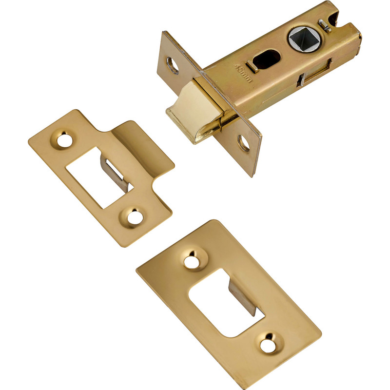 Premium Sprung Bolt Through Tubular Mortice Latch 64mm Electro in Brass | Compare The Build