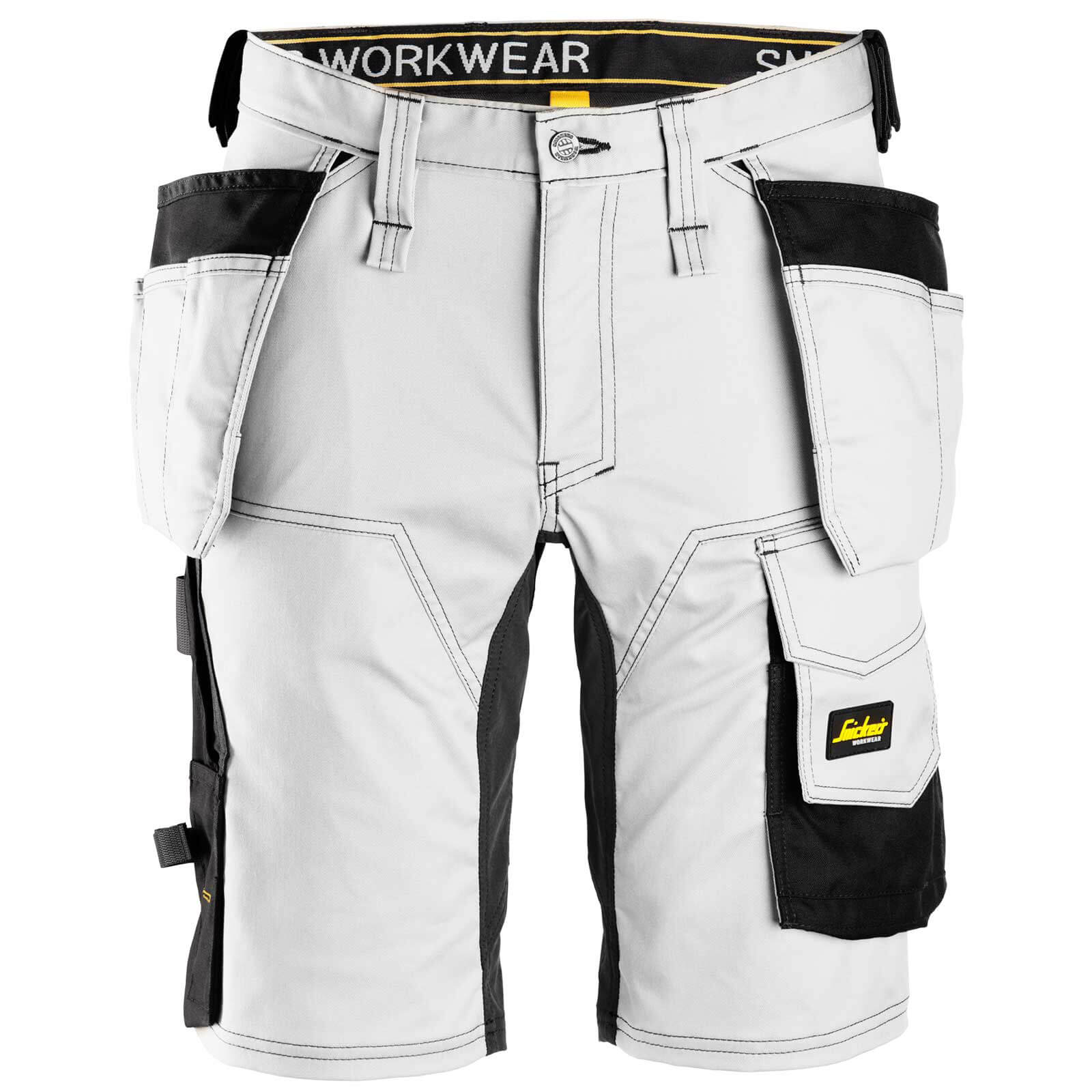 Snickers 6141 Allround Work Stretch Slim Fit Holster Pockets Shorts White / Black 35" Price Comparisons | Compare The Build