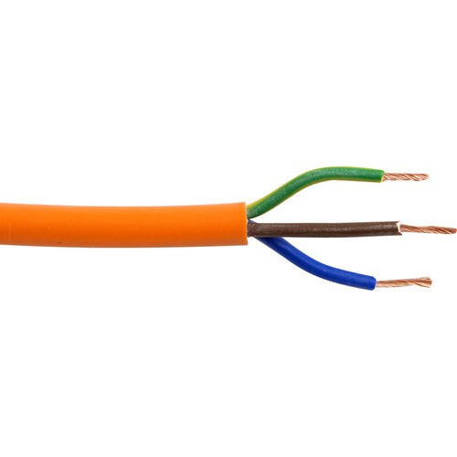 Zexum 0.75mm 3 Core Hi-Vis Flex Cable Orange Round 3183Y - 1 Meter Price Comparisons | Compare The Build