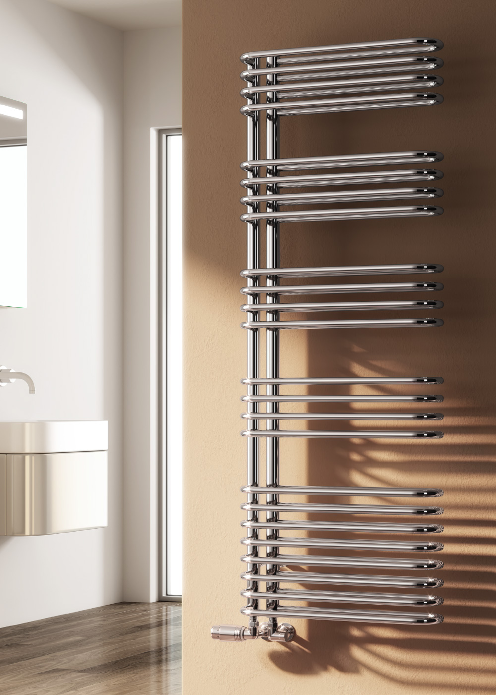 Reina Borgo Designer Rail, Chrome, 814x500mm Price Comparisons | Compare The Build