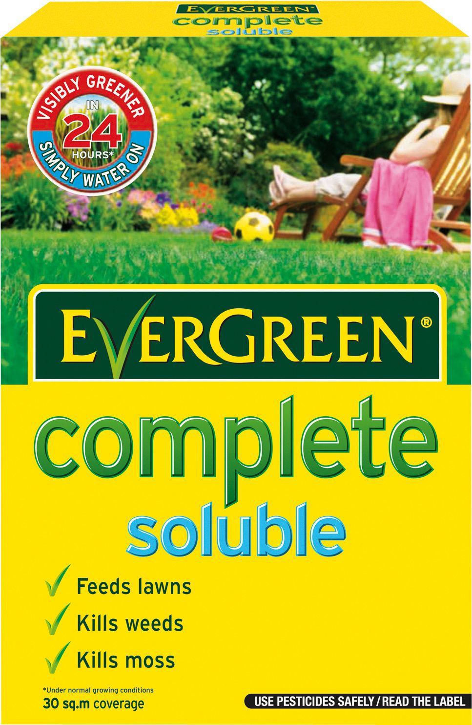 Evergreen ® Complete Soluble Lawn Feed, Weed & Moss Killer 30 M² 0.8Kg Price Comparisons | Compare The Build