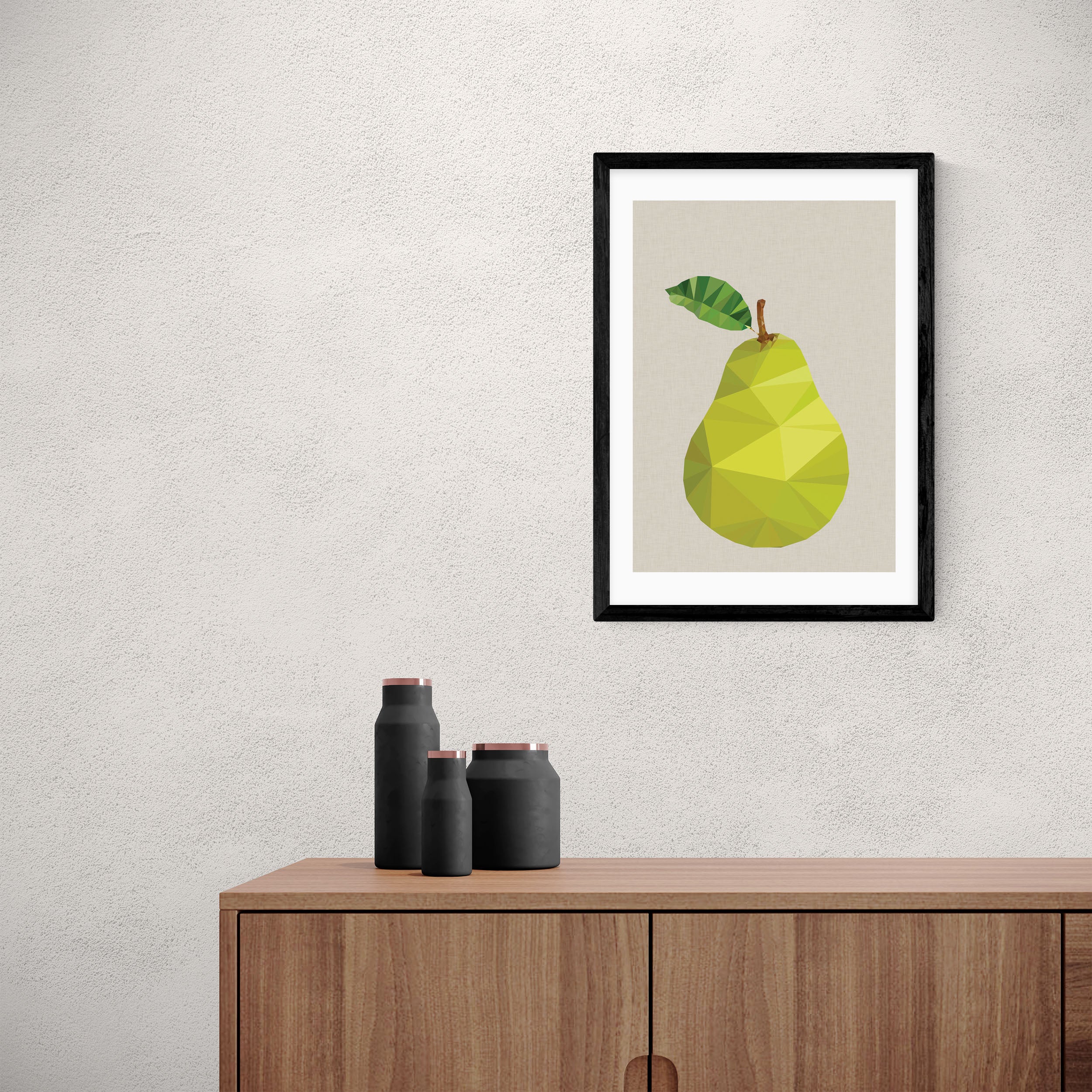 East End Prints Pear Print Green Price Comparisons | Compare The Build