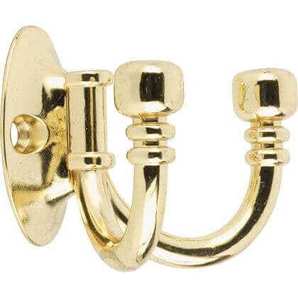 Ball End Double Robe Hook - Brass Price Comparisons | Compare The Build