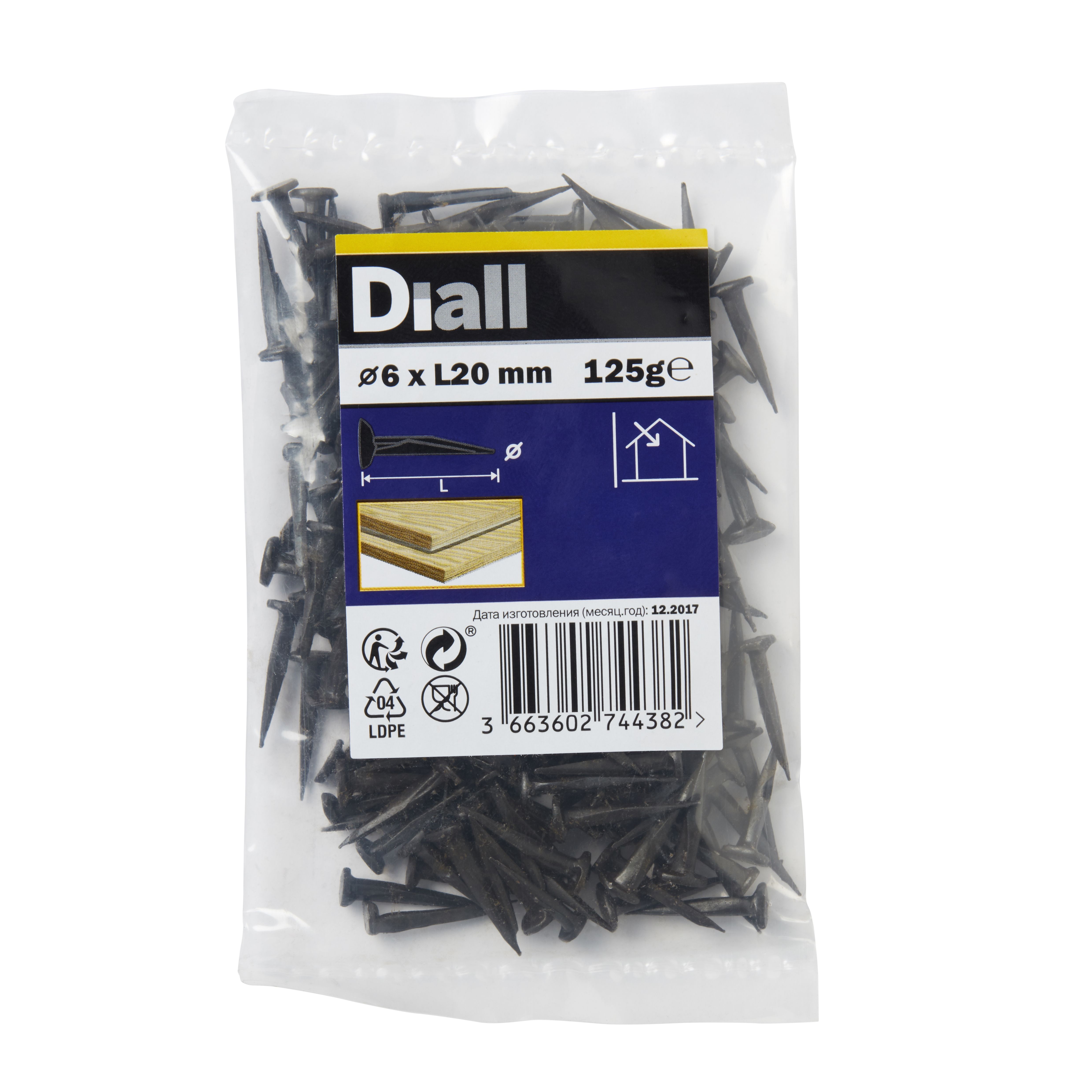 Diall Cut Tacks (L)20mm (Dia)6mm, Pack Price Comparisons | Compare The Build