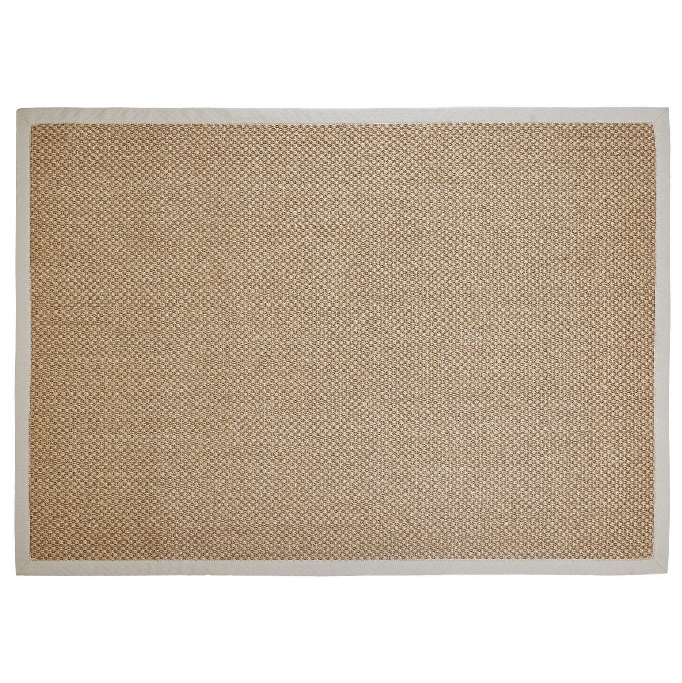 Colours Fabianna Flatweave With Border Natural Rug 170Cmx120Cm Price Comparisons | Compare The Build