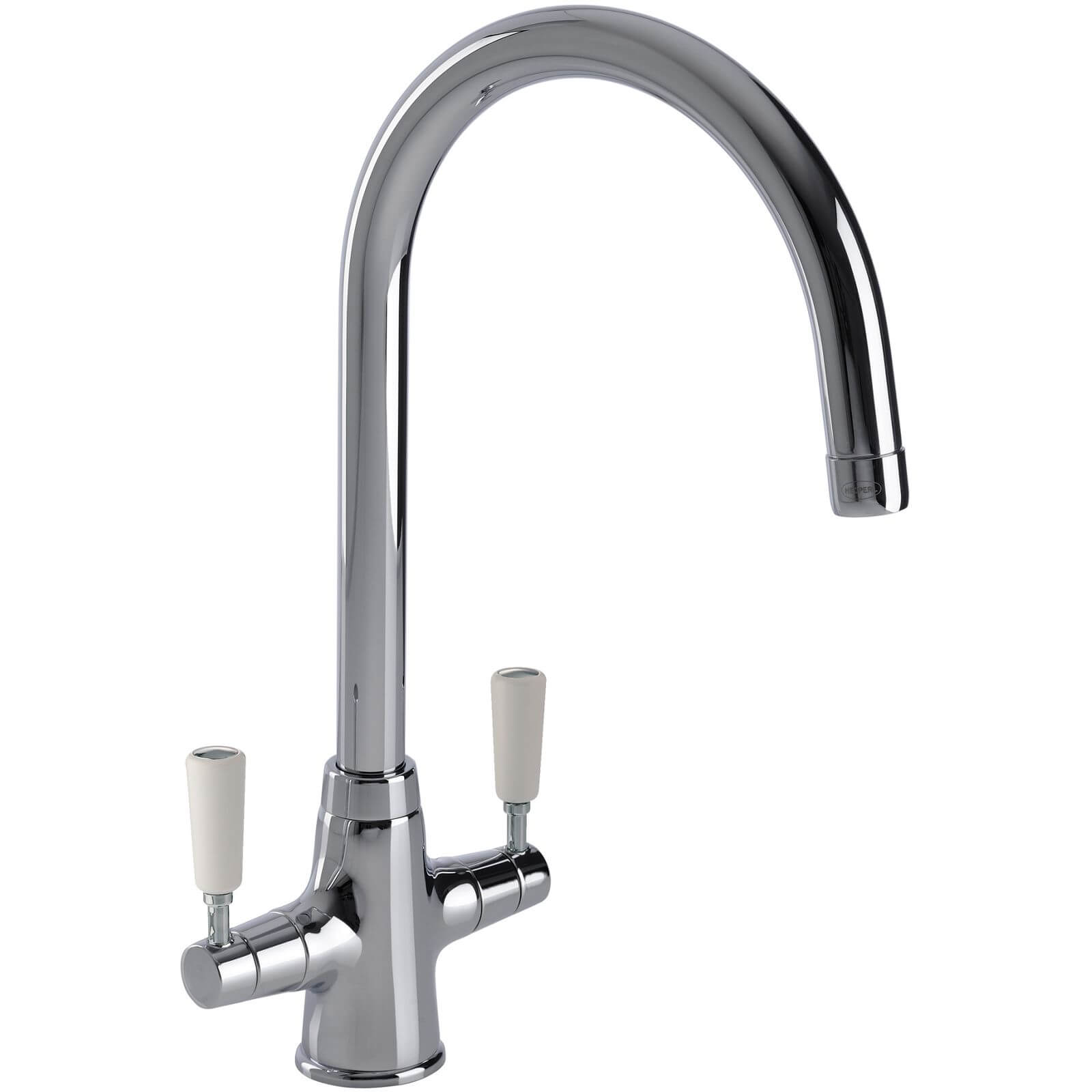 Michigan Dual Handle Monobloc Kitchen Tap - Chrome Price Comparisons | Compare The Build