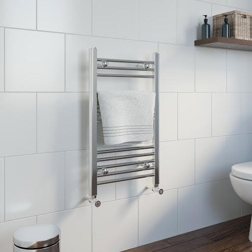 Essentials Heated Towel Rail Chrome 750 x 450mm Flat Price Comparisons | Compare The Build