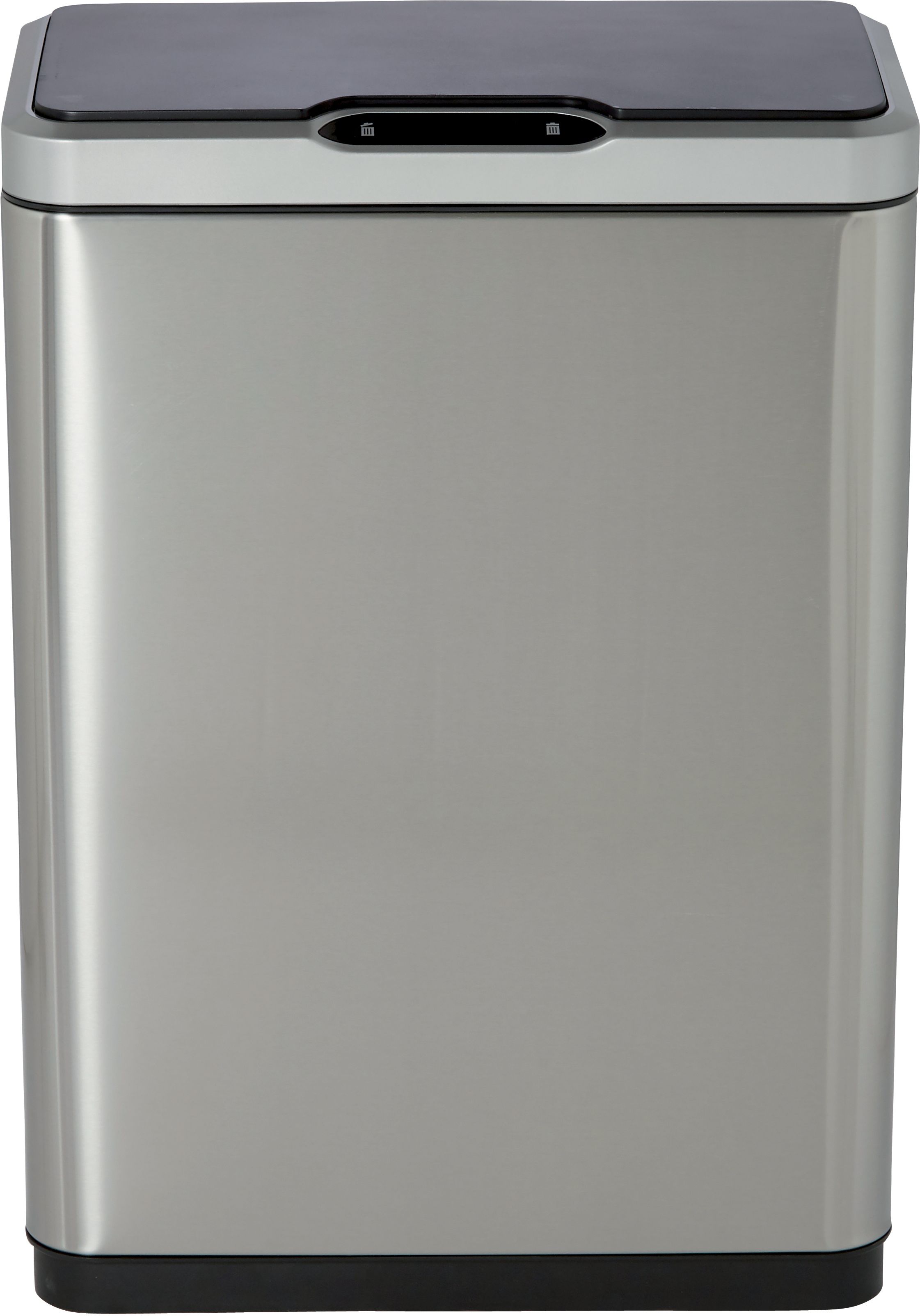 Cooke & Lewis Drosera Brushed Grey Stainless Steel Rectangular Freestanding Kitchen Sensor Bin, 40L Price Comparisons | Compare The Build