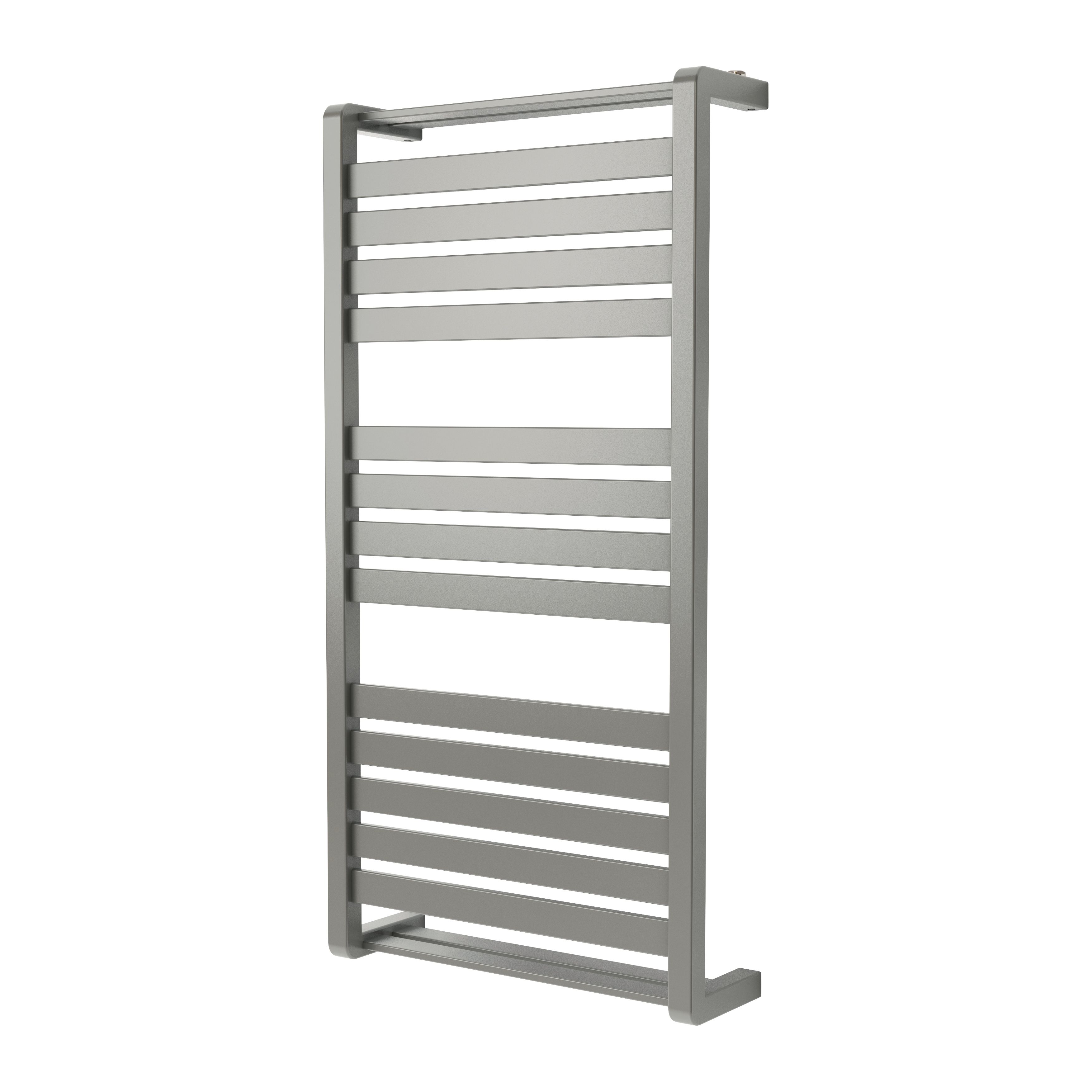 GoodHome Loreto Grey 546W Flat Towel Warmer (W)500mm X (H)1000mm Price Comparisons | Compare The Build