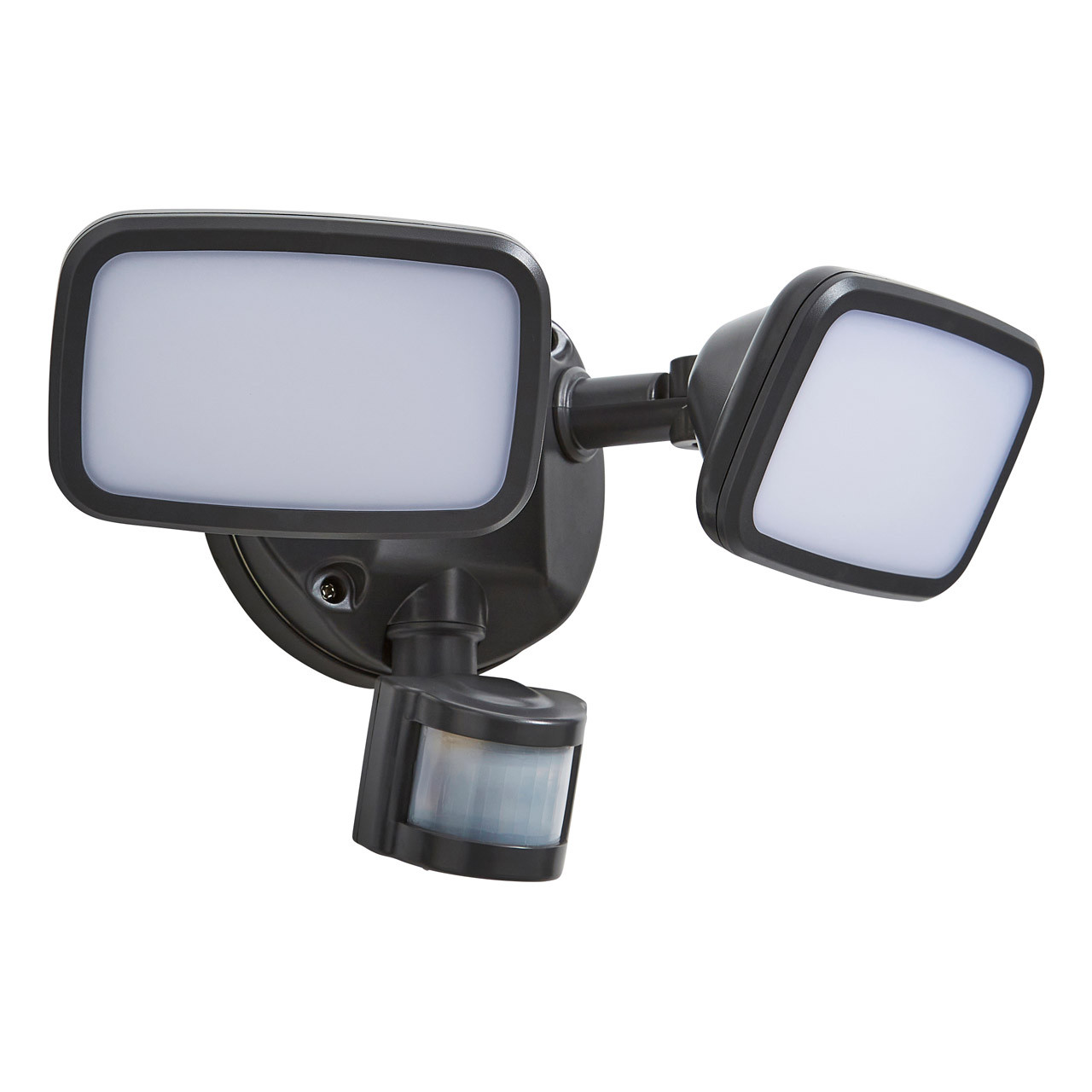 Zink LYNN LED PIR Twin Security Spotlight 20W Cool White Dark Grey Price Comparisons | Compare The Build
