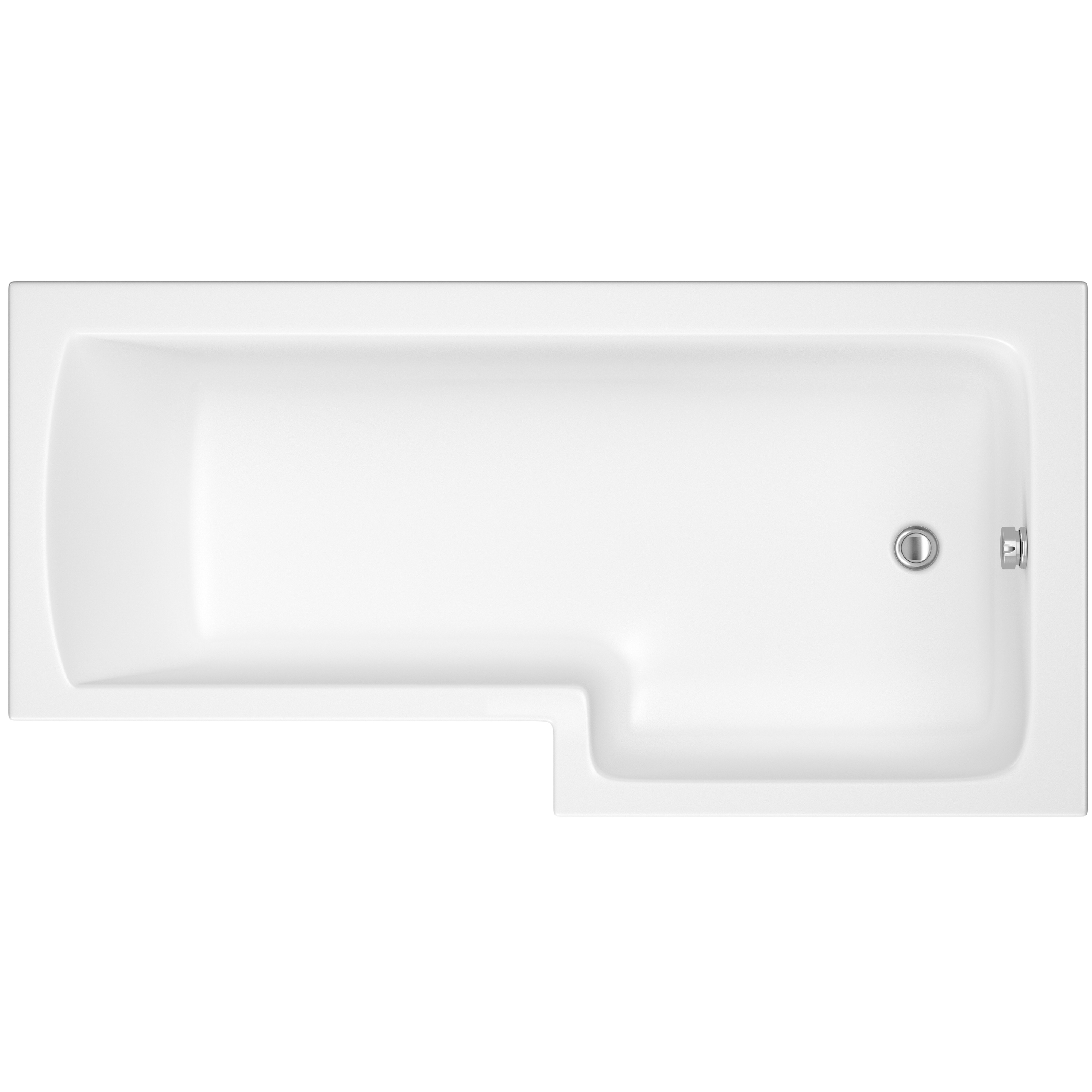 Bathrooms From Travis Perkins Alford L-Shaped Shower Bath 1700mm RH Price Comparisons | Compare The Build