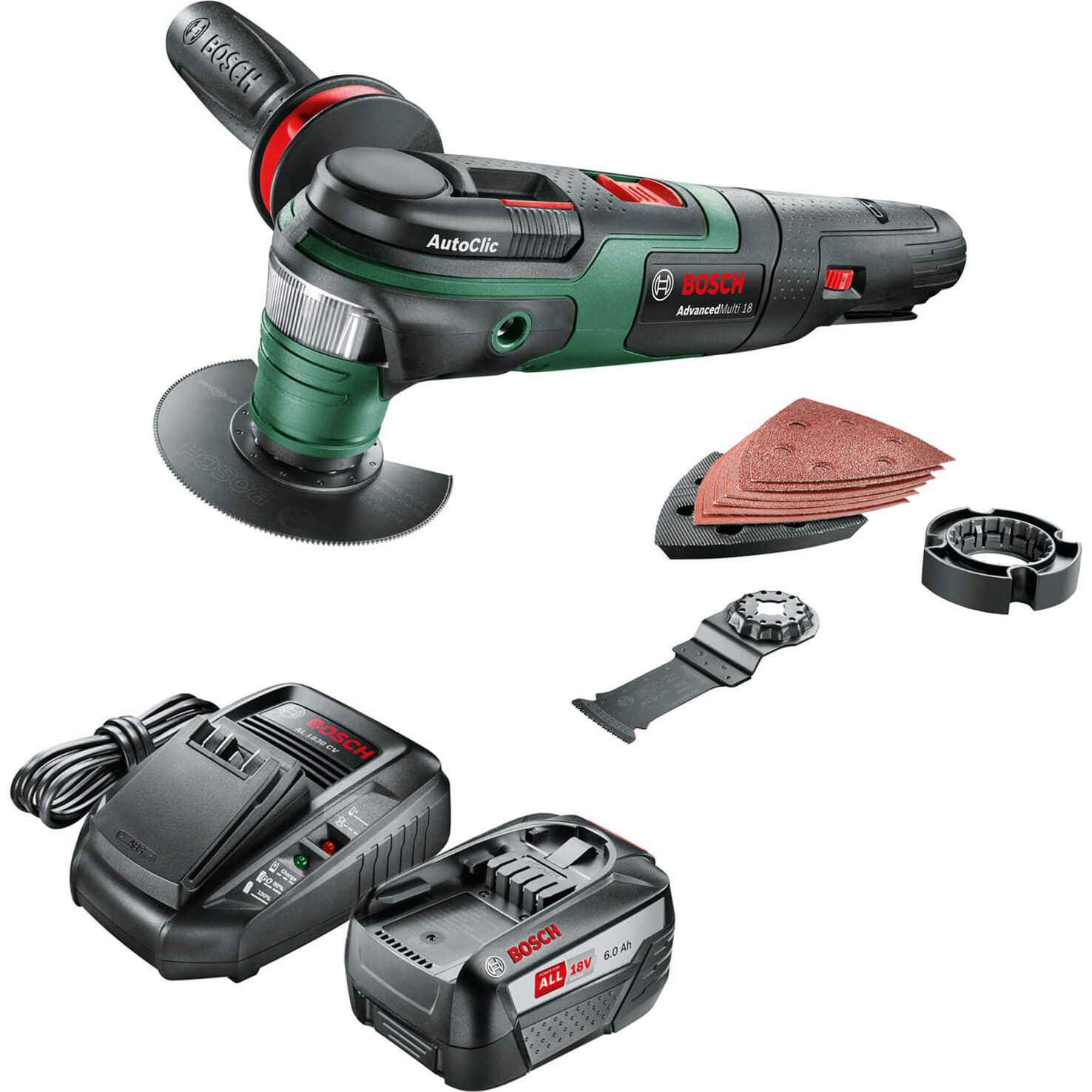 Bosch ADVANCEDMULTI 18v Cordless Starlock Oscillating Multi Tool 1 x 6ah Li-ion Charger No Case Price Comparisons | Compare The Build