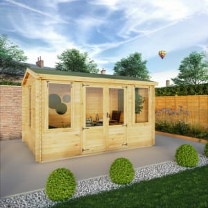 Mercia 4 x 3m Reverse Apex 19mm Log Cabin Price Comparisons | Compare The Build