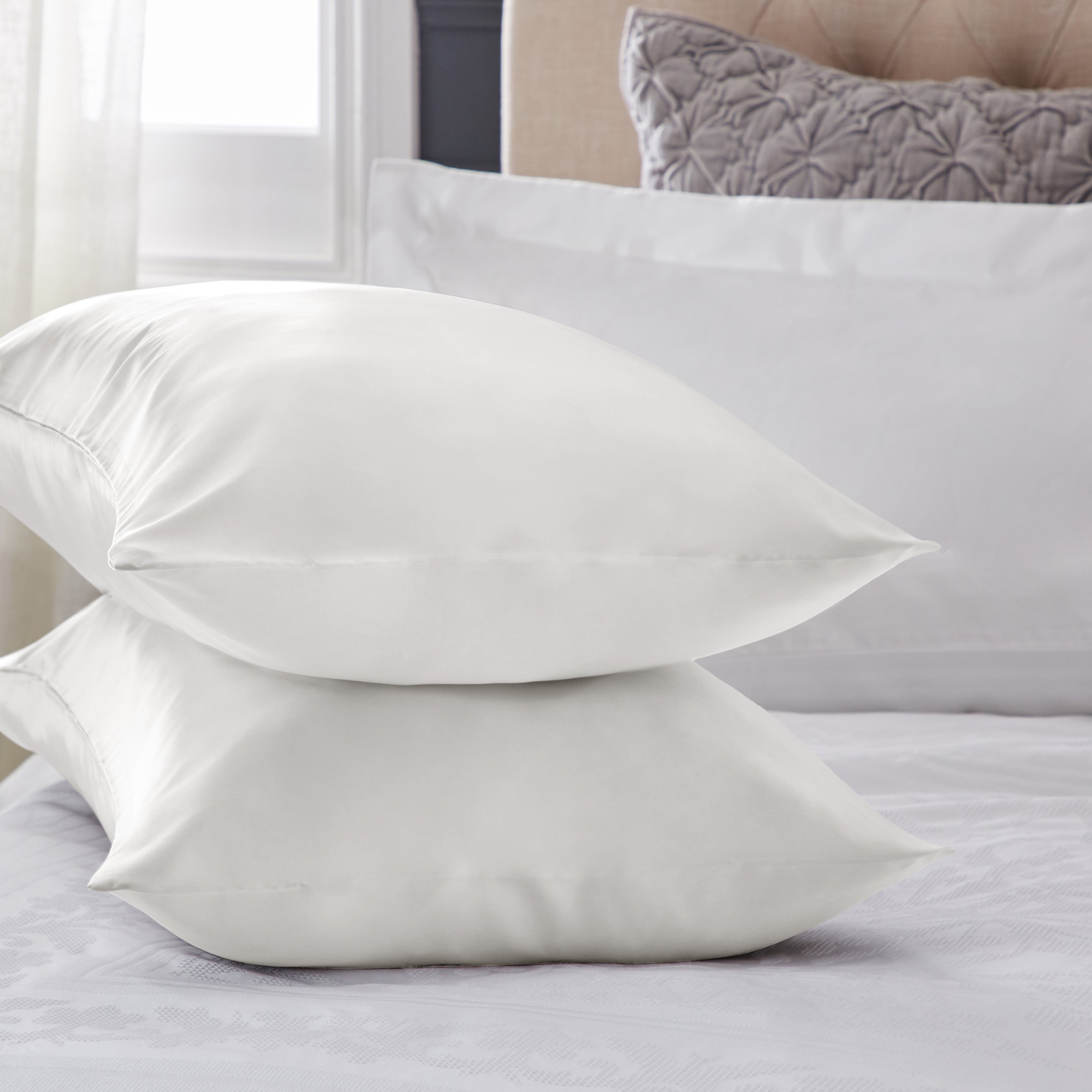 Dorma Pearl Silk Pillowcase White Price Comparisons | Compare The Build