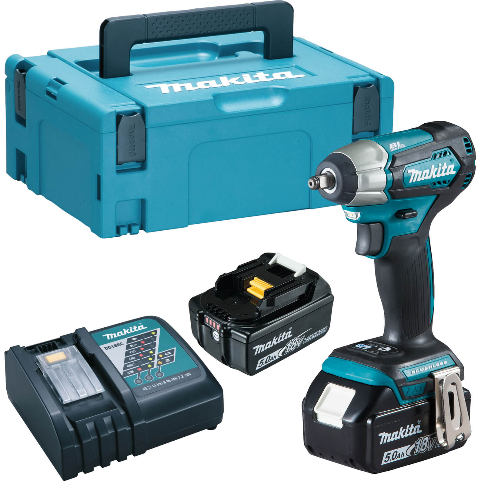 Makita DTW180 18v LXT Cordless Brushless 3/8" Drive Impact Wrench 2 x 5ah Li-ion Charger Case Price Comparisons | Compare The Build