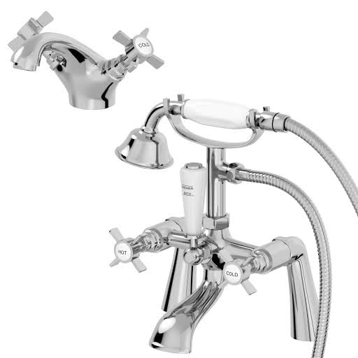 Park Lane Worcester Mono Basin Mixer Tap and Bath Shower Mixer Tap Set Price Comparisons | Compare The Build