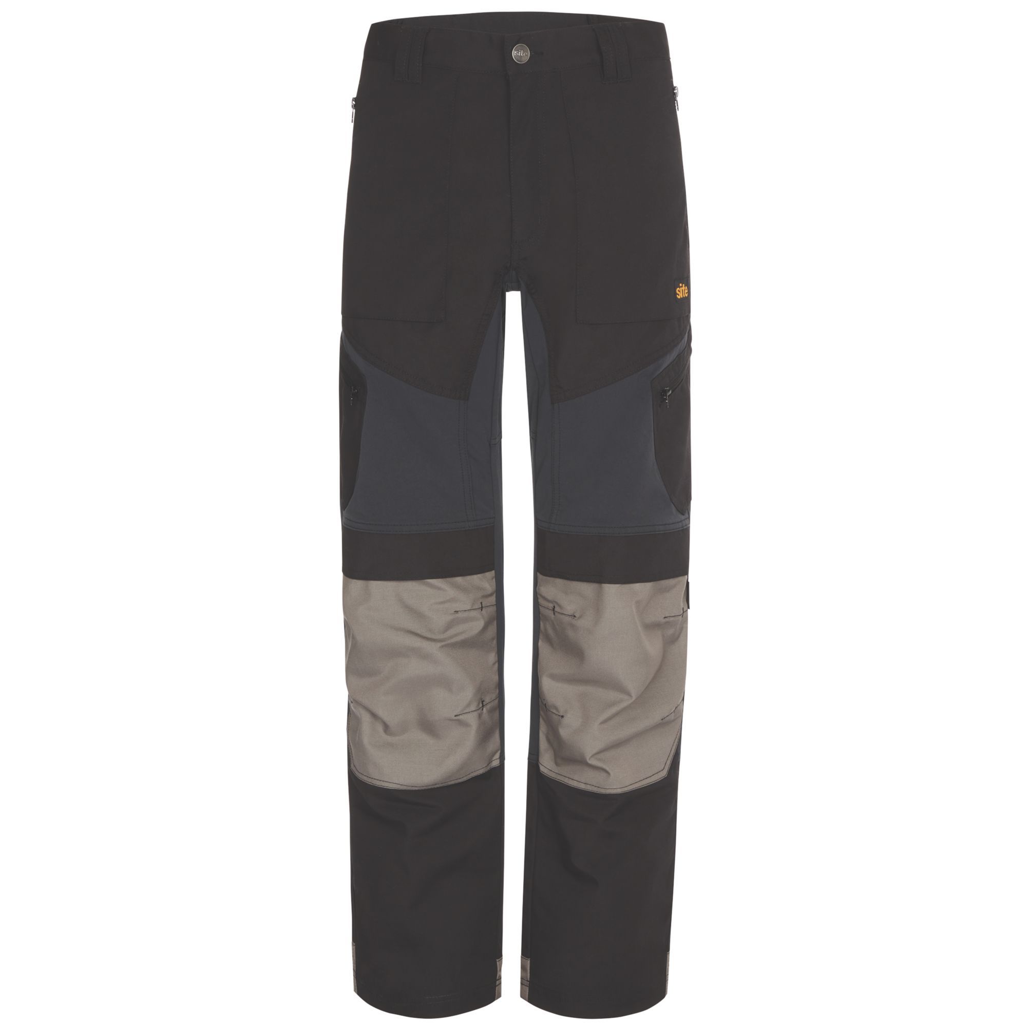 Site Ridgeback Black & Grey Men's Multi-Pocket Trousers, W34" L32" Price Comparisons | Compare The Build