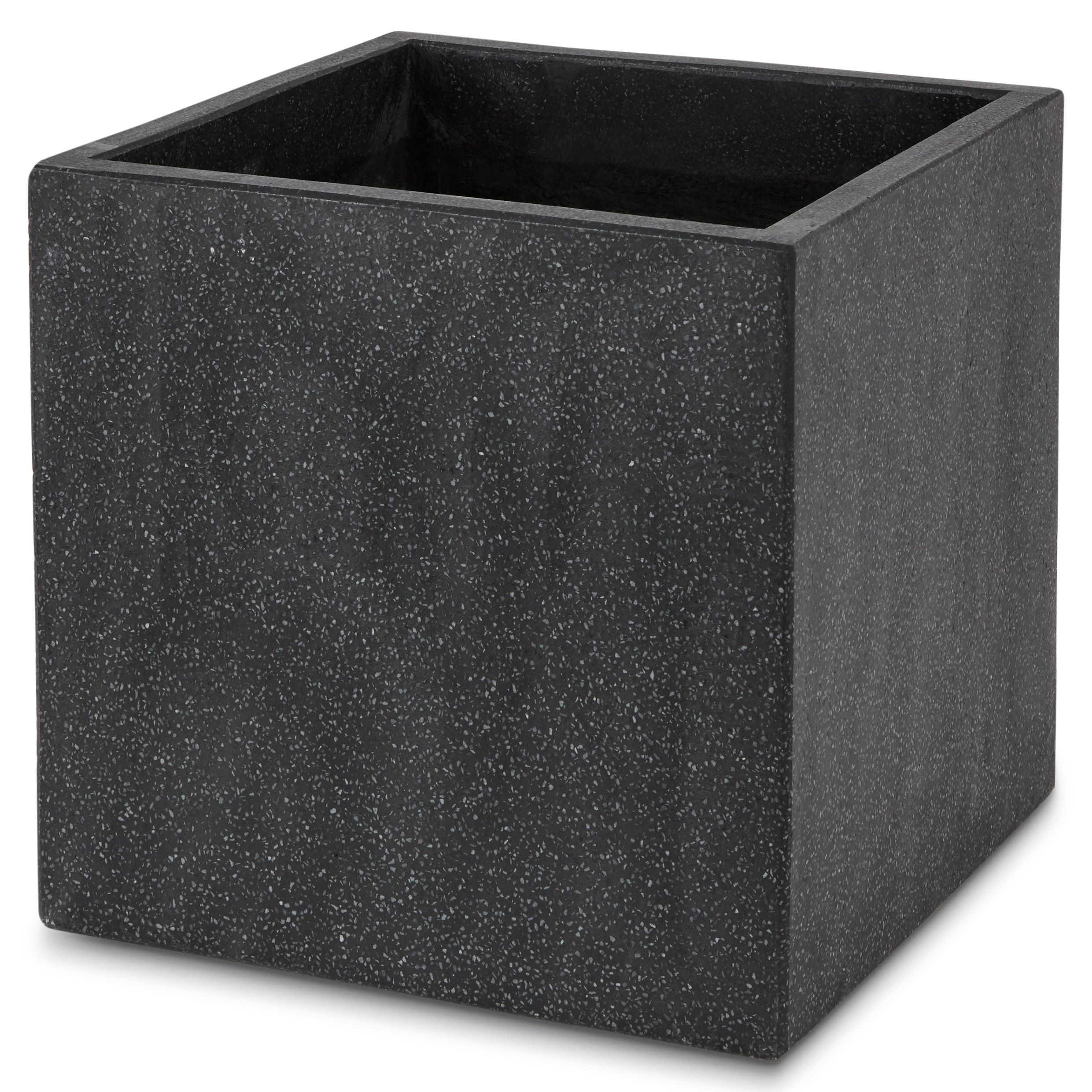 Blooma Hoa Dark Grey Concrete Effect Fibreclay Square Plant Pot (Dia)40Cm Price Comparisons | Compare The Build