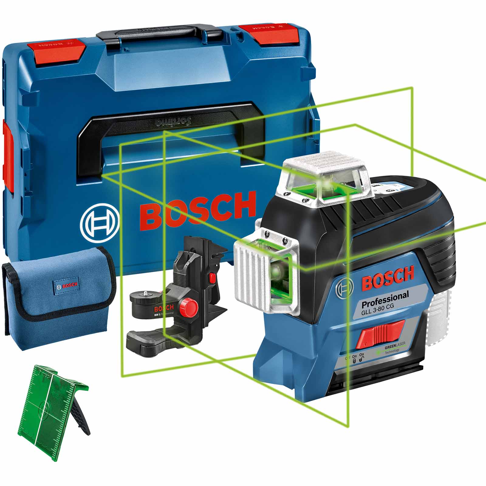 Bosch GLL 3-80 CG 12v Cordless Connected Green Line Laser Level No Batteries No Charger Case Price Comparisons | Compare The Build